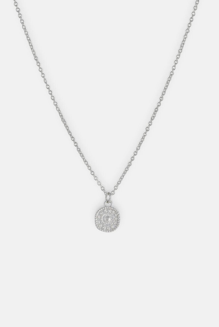 One & Eight Antique Coin Necklace - Silver - Simply Rye
