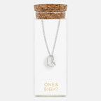 One & Eight Cupid Heart Necklace - Silver - Simply Rye