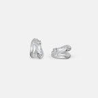 One & Eight Duo Huggies Earrings - Silver - Simply Rye