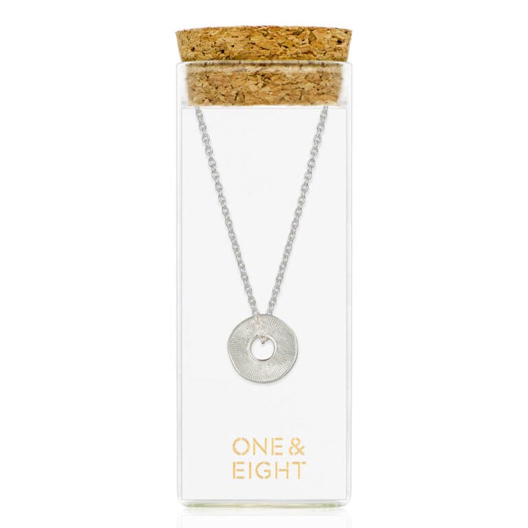 One & Eight Sorrel Disc Necklace - Silver - Simply Rye