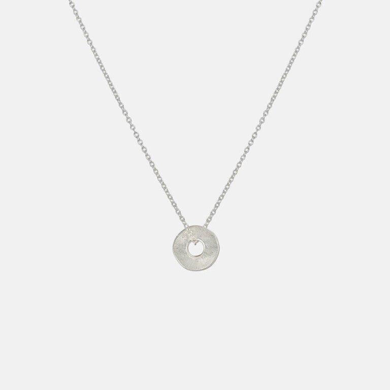 One & Eight Sorrel Disc Necklace - Silver - Simply Rye