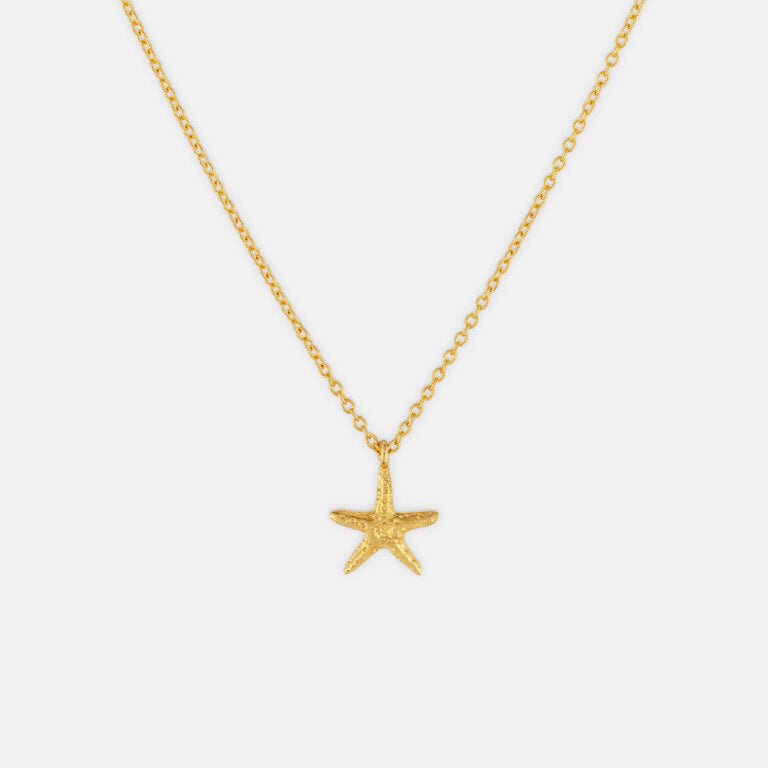 One & Eight Starfish Necklace - Gold - Simply Rye