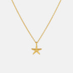 One & Eight Starfish Necklace - Gold - Simply Rye