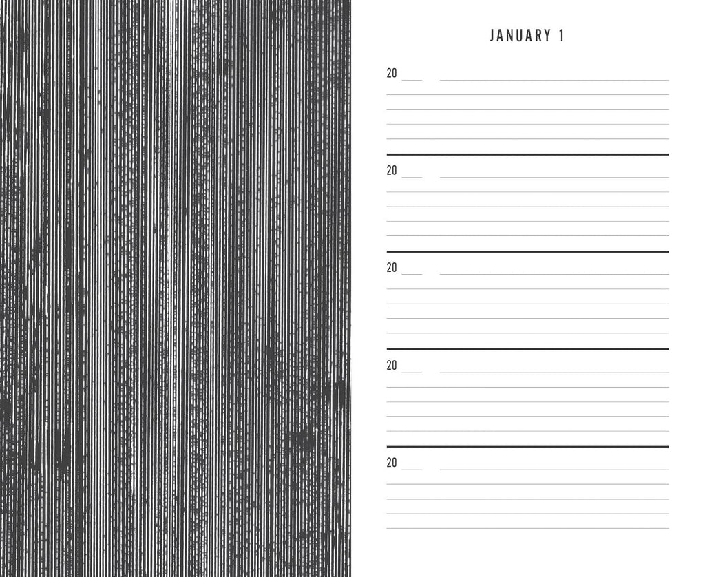 One Line a Day: A Five Year Memory Book - Black Canvas - Simply Rye