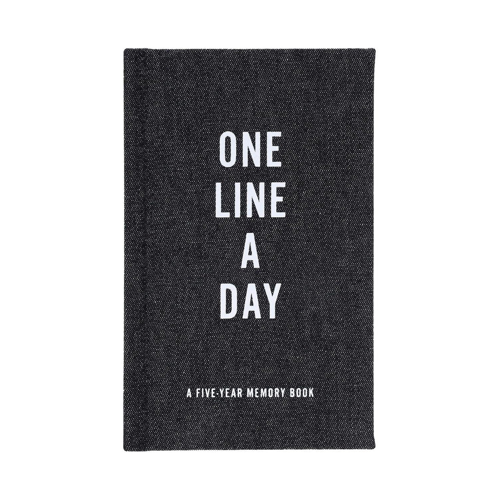 One Line a Day: A Five Year Memory Book - Black Canvas - Simply Rye