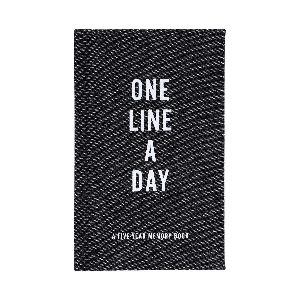 One Line a Day: A Five Year Memory Book - Black Canvas - Simply Rye
