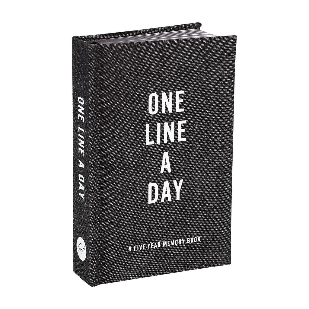 One Line a Day: A Five Year Memory Book - Black Canvas - Simply Rye