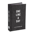 One Line a Day: A Five Year Memory Book - Black Canvas - Simply Rye