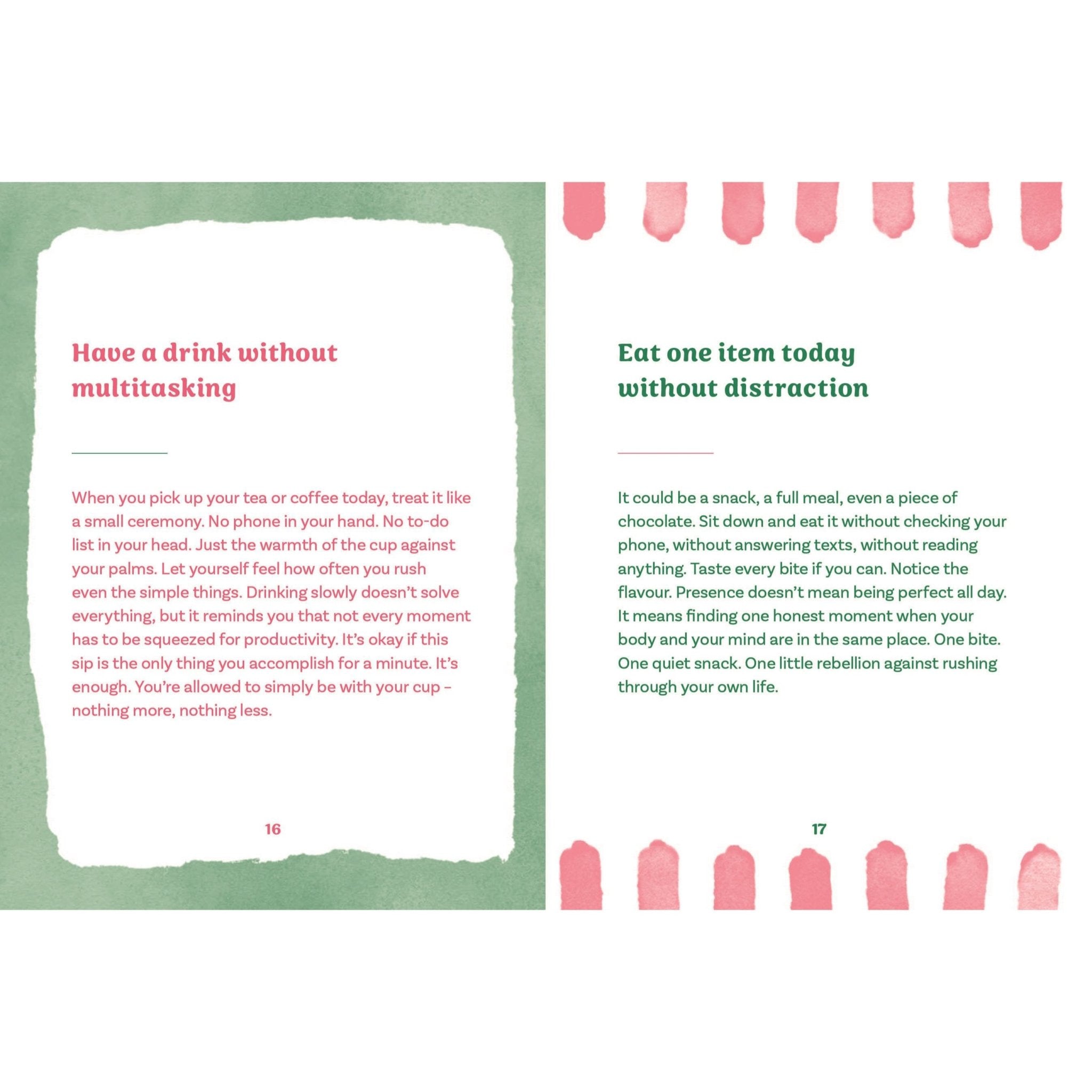 One Minute Wellness: Mindful Living Book - Simply Rye