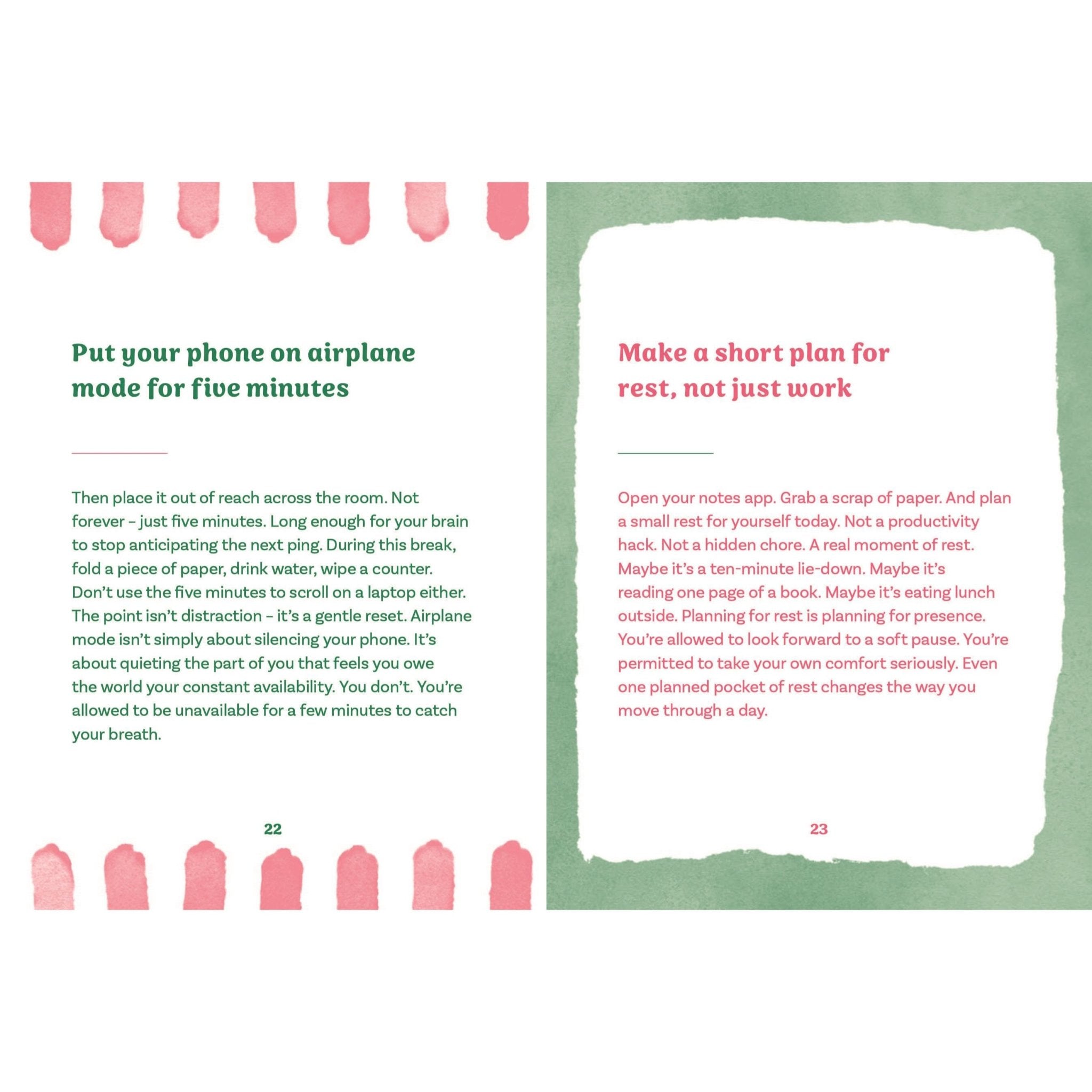 One Minute Wellness: Mindful Living Book - Simply Rye