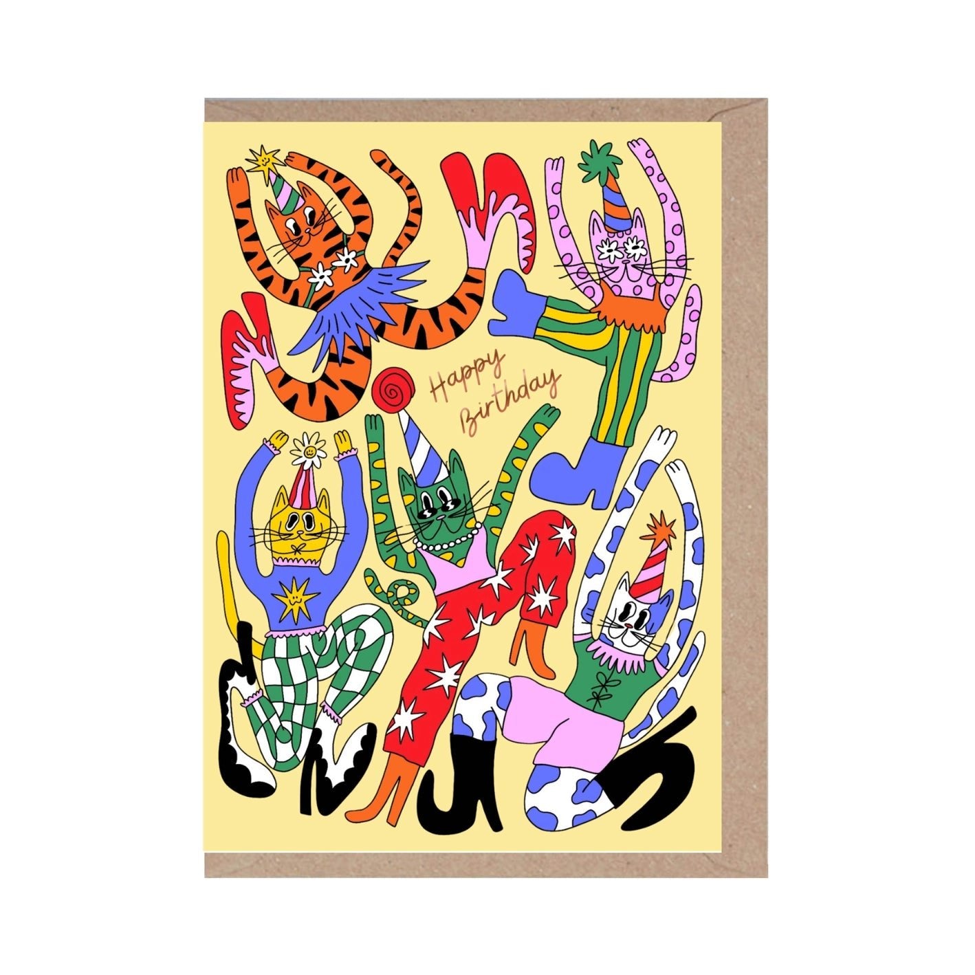 'Party Cats’ Card - Simply Rye