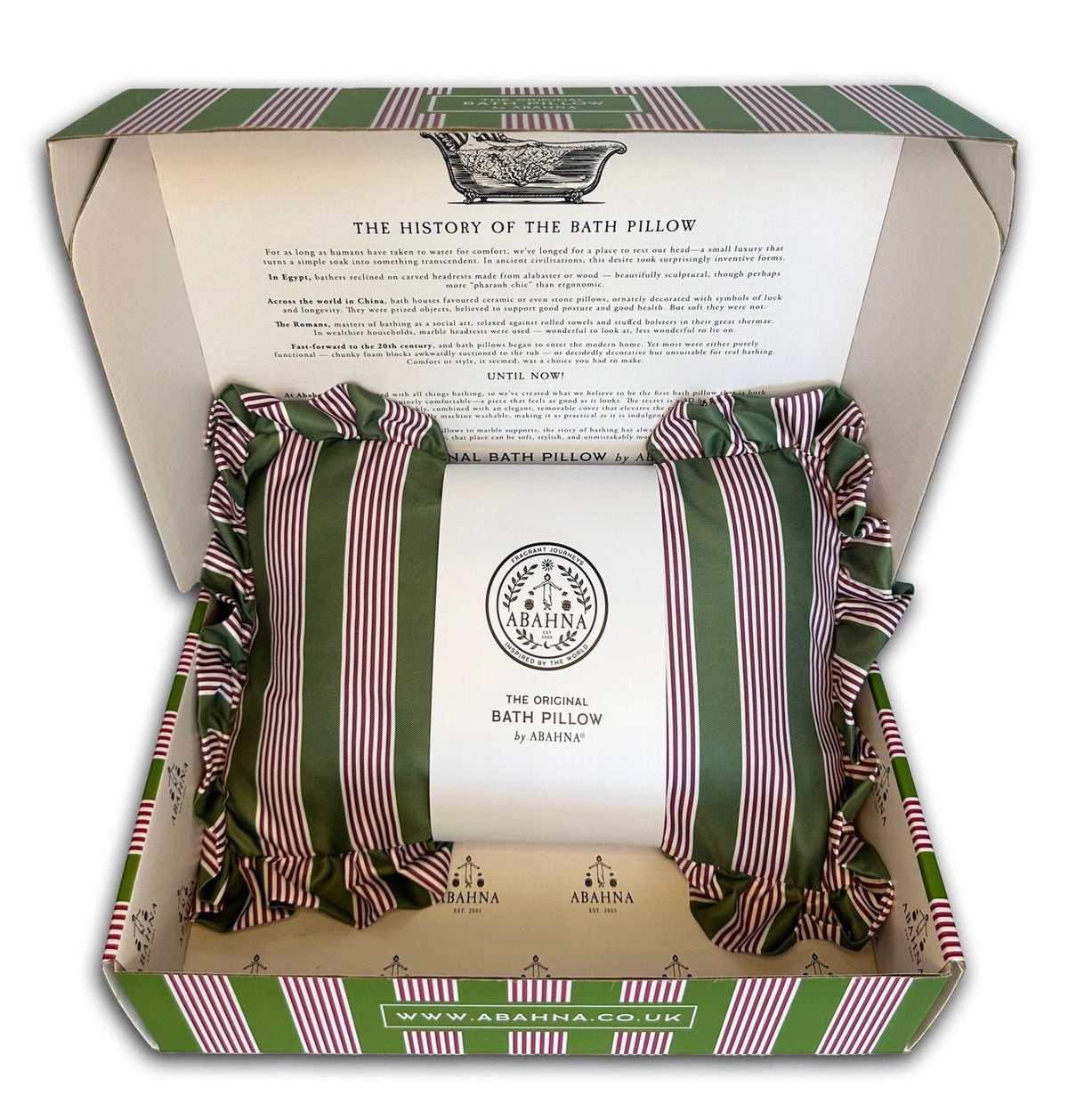 Pink & Green Striped Bath Pillow - Simply Rye