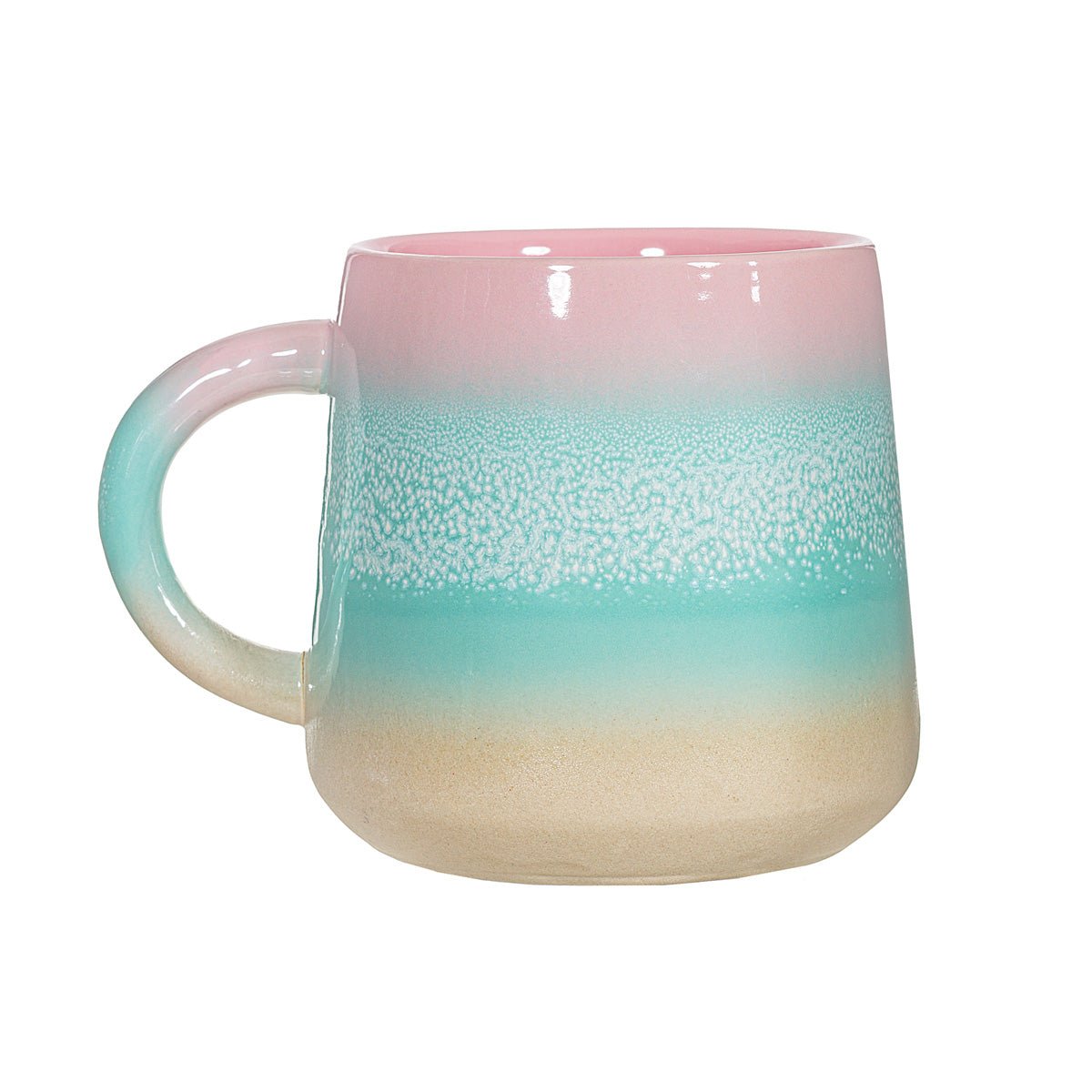Pink/Mint Green Mojave Glaze Mug - Simply Rye