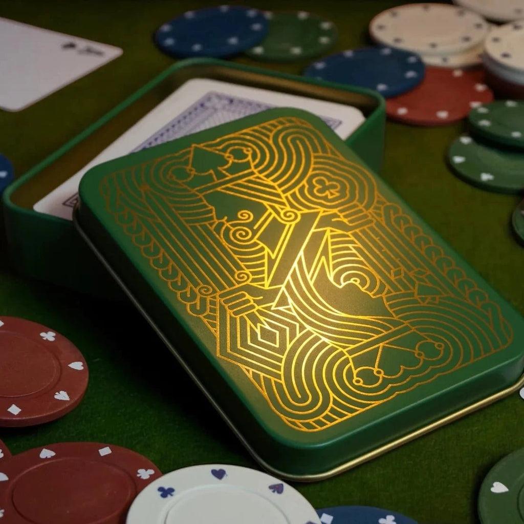 Playing Card Tin - Green - Simply Rye