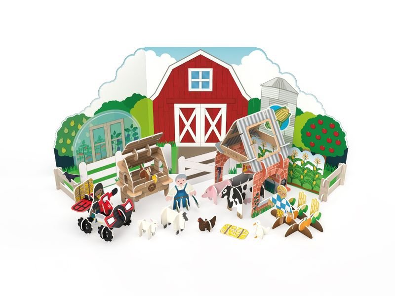 PlayPress Farmyard Playset - Simply Rye