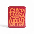 Pocket Tea Bag Tin - Fancy a Cuppa? Red - Simply Rye