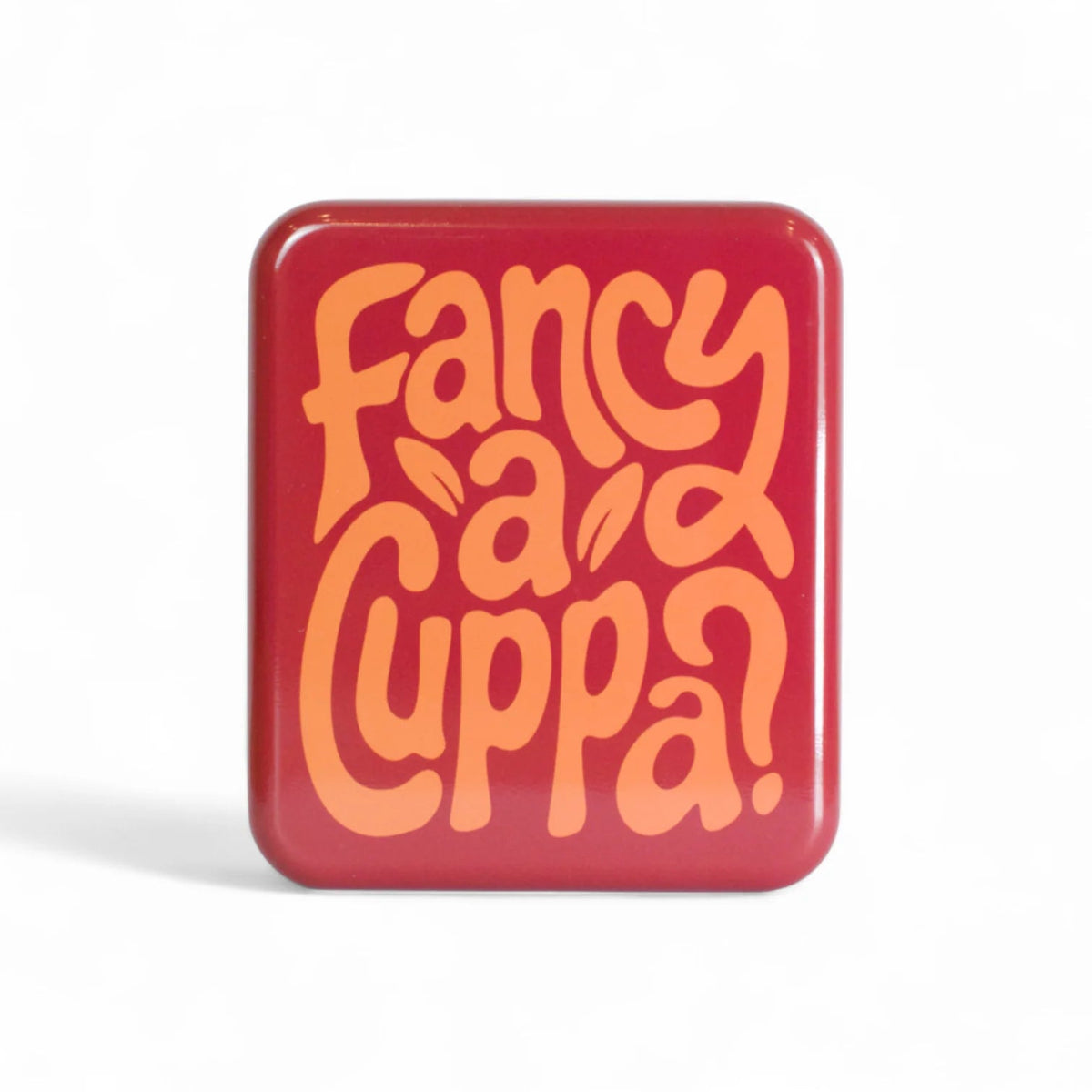Pocket Tea Bag Tin - Fancy a Cuppa? Red - Simply Rye