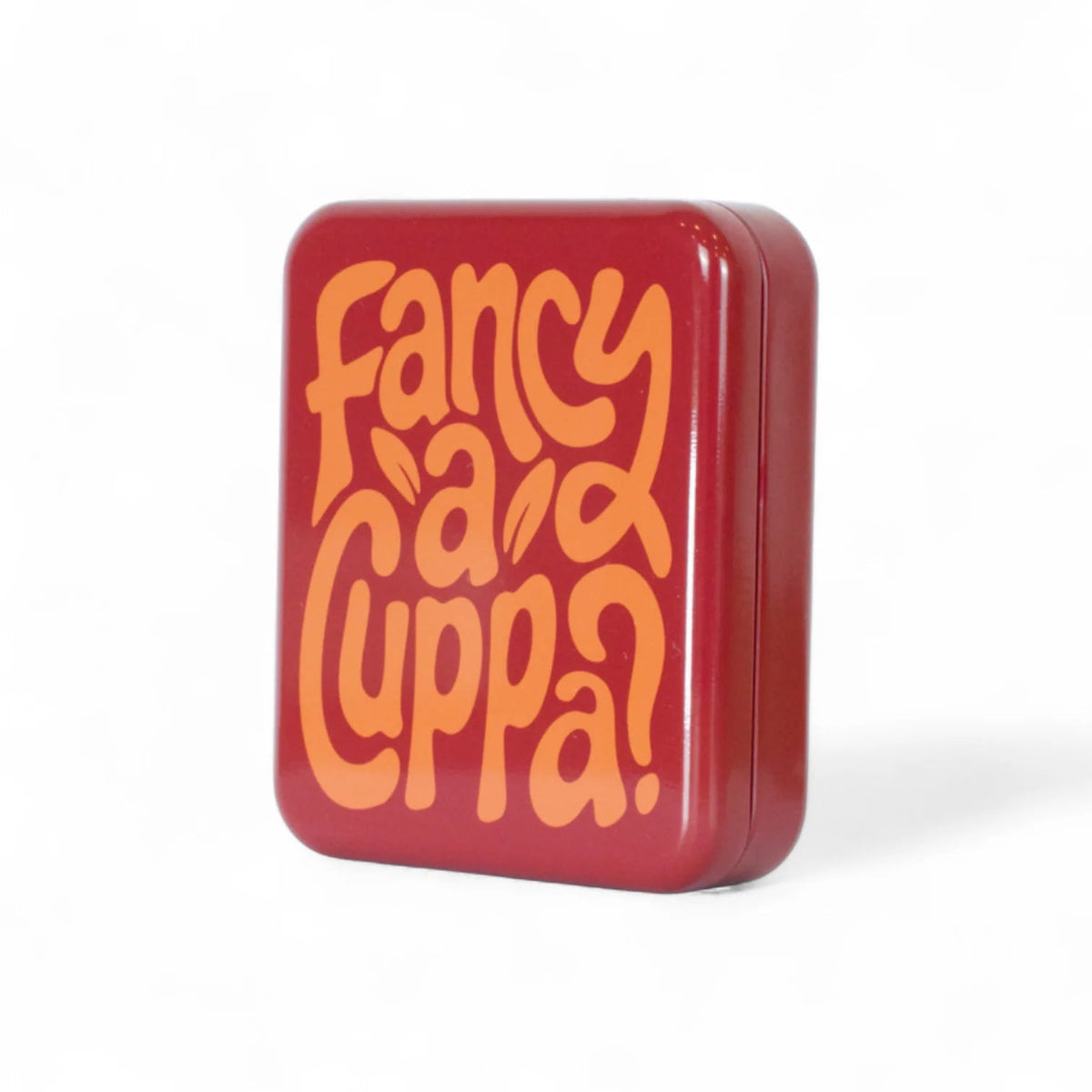 Pocket Tea Bag Tin - Fancy a Cuppa? Red - Simply Rye
