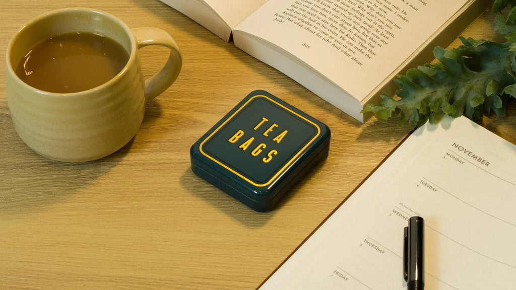 Pocket Tea Bag Tin - 'Tea Bags' Navy - Simply Rye