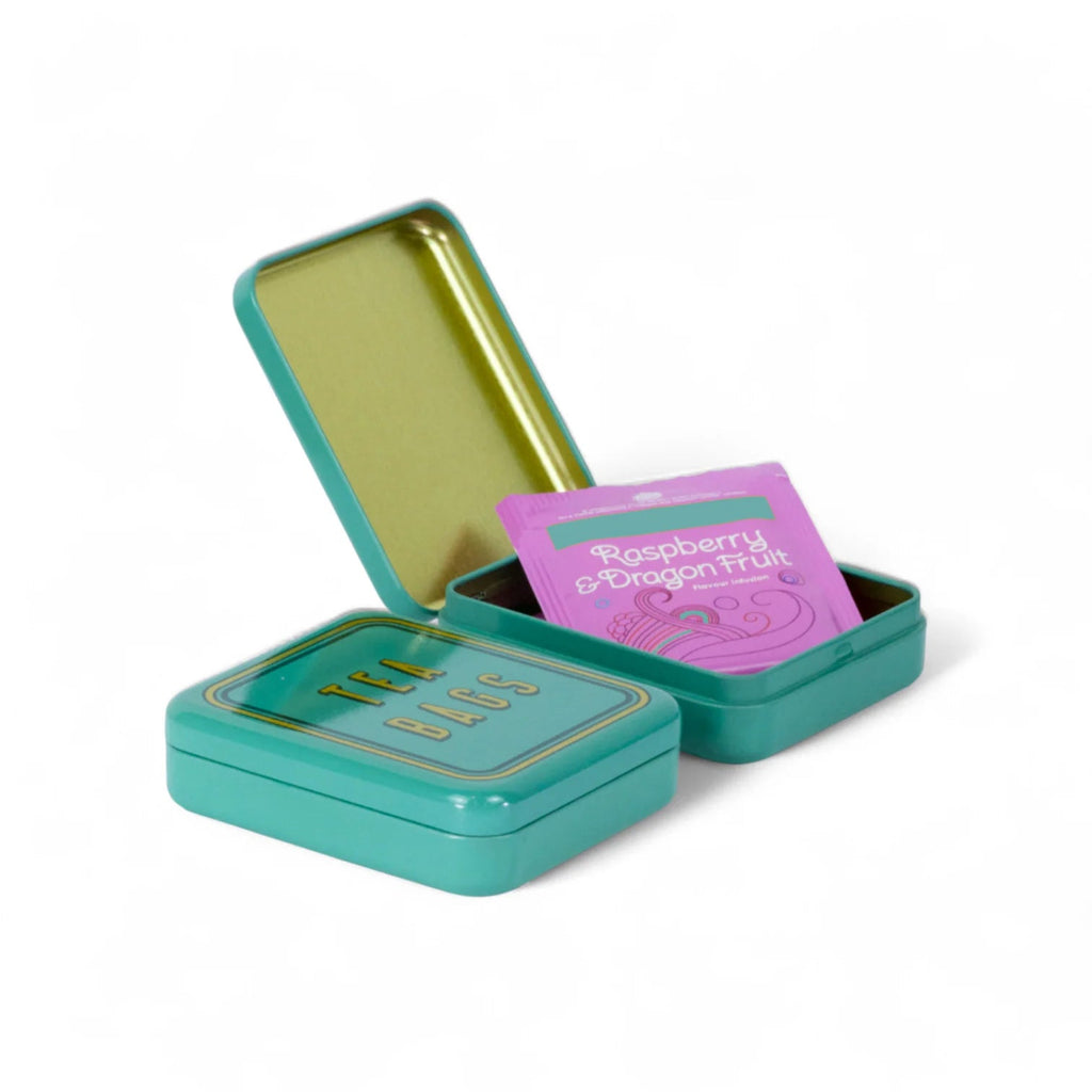 Pocket Tea Bag Tin - 'Tea Bags' Teal - Simply Rye