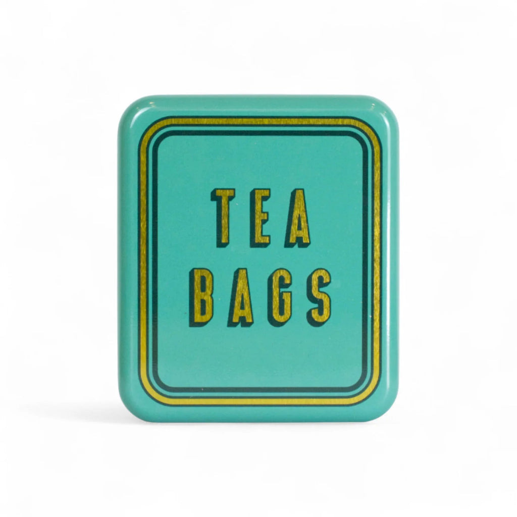 Pocket Tea Bag Tin - 'Tea Bags' Teal - Simply Rye