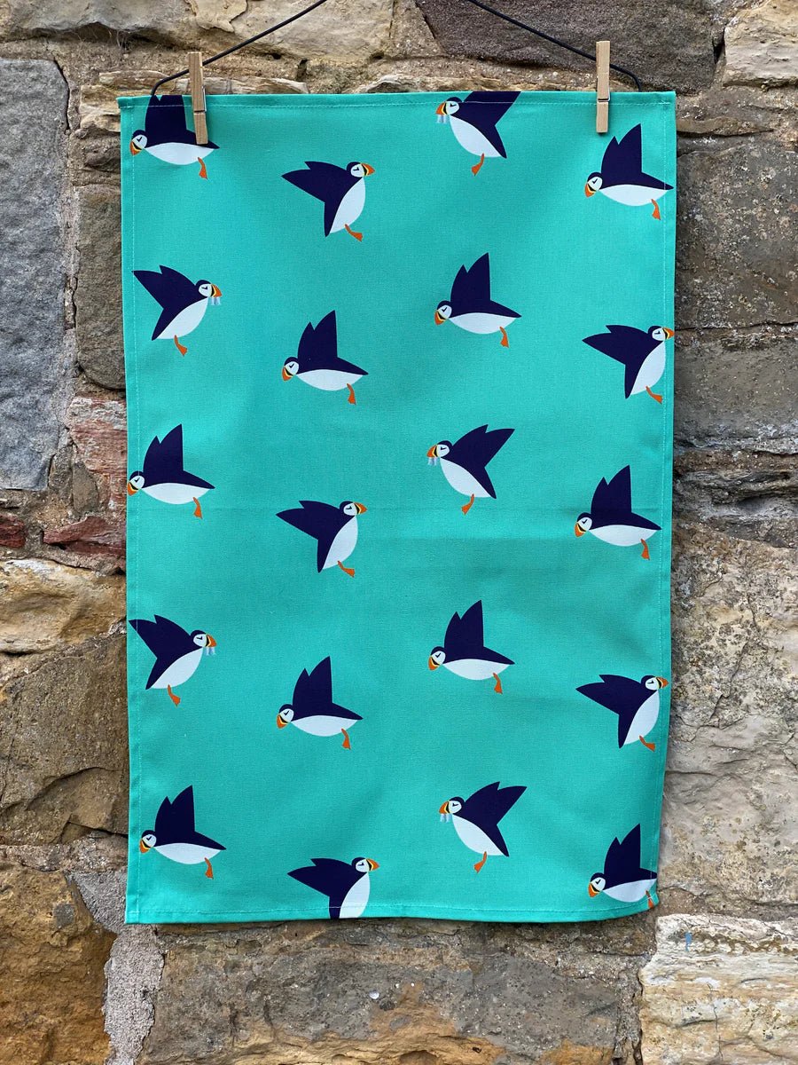 Puffins Tea Towel - Simply Rye