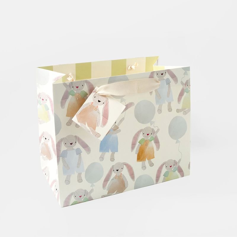 Rabbits with Balloons Landscape Gift Bag - Simply Rye