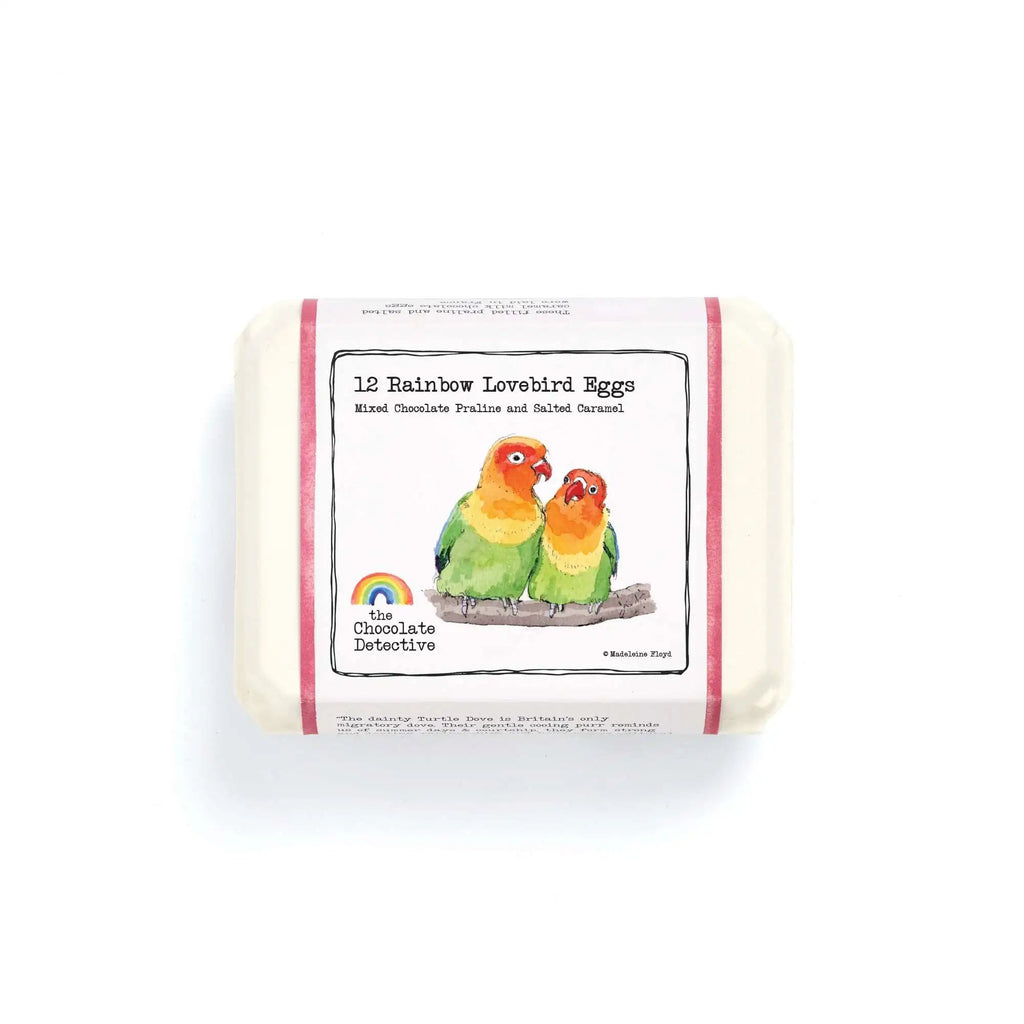 Rainbow Lovebird Chocolate Eggs - Simply Rye