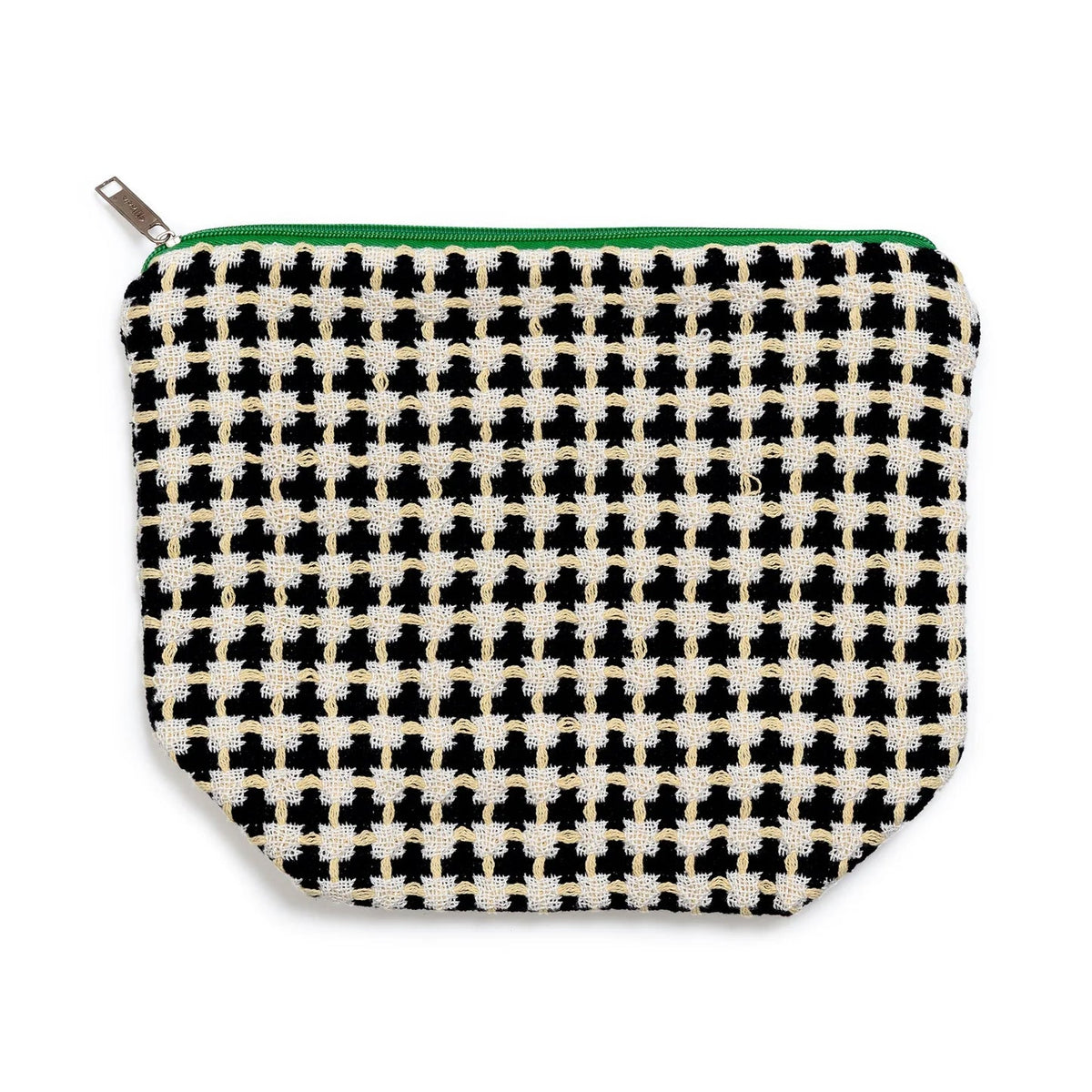 Recycled Cotton Wash Bag - Dark Navy & Yellow - Simply Rye