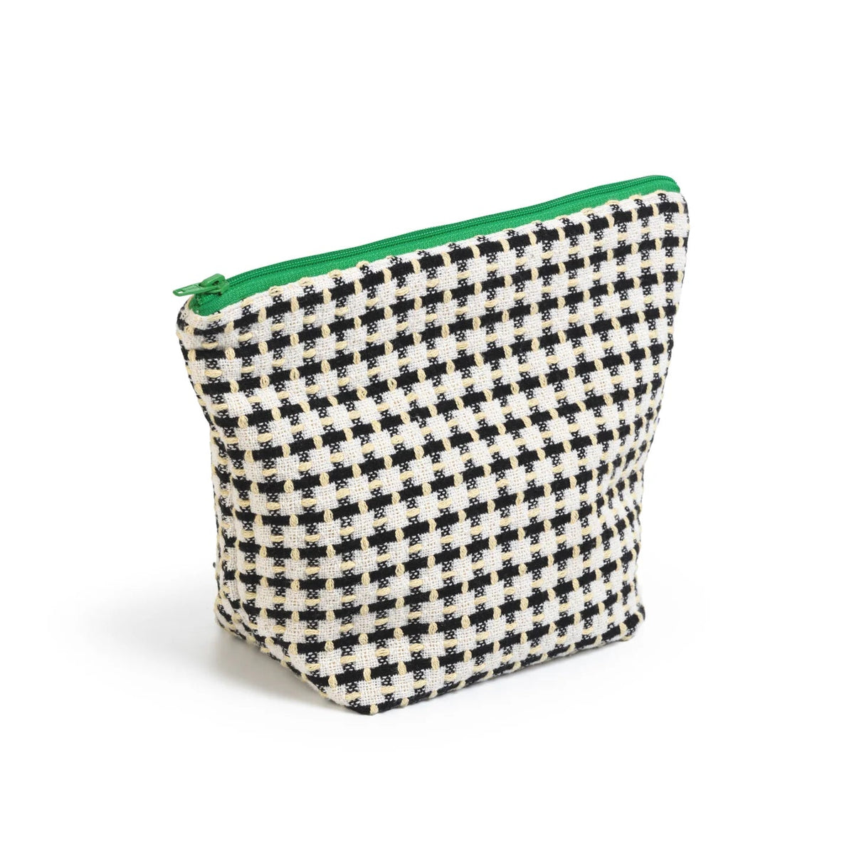Recycled Cotton Wash Bag - Dark Navy & Yellow - Simply Rye