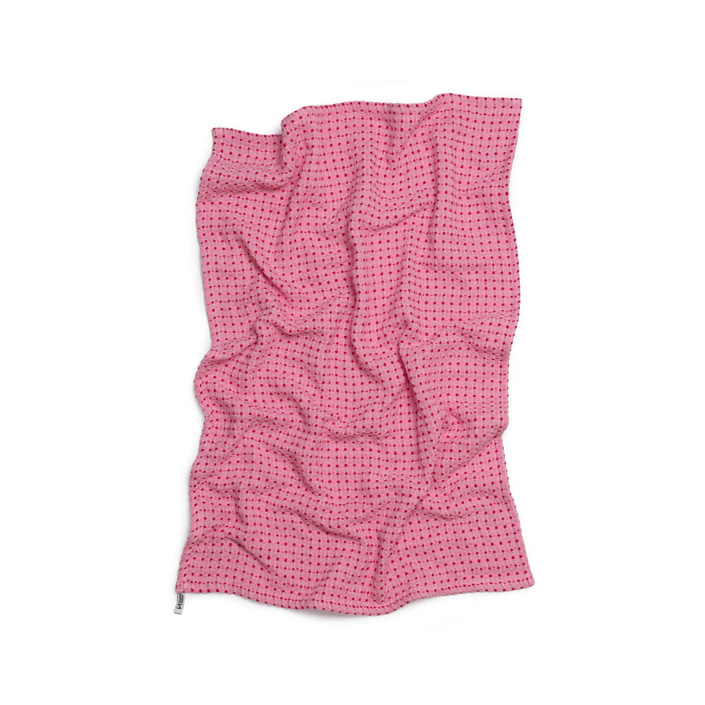 Recycled Woven Tea Towels (Pack of Two) - Pink & Red - Simply Rye