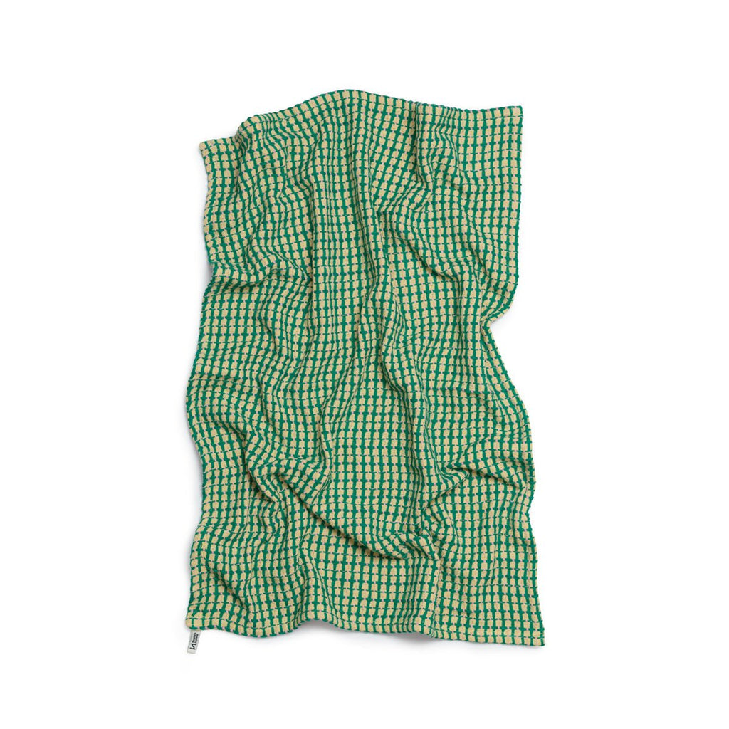 Recycled Woven Tea Towels (Pack of Two) - Yellow & Green - Simply Rye