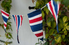 Red, White and Blue Striped Fabric Bunting - Simply Rye