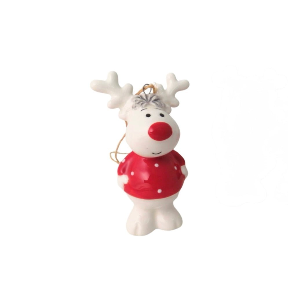 Reindeer in Jumper Tree Decoration - Simply Rye