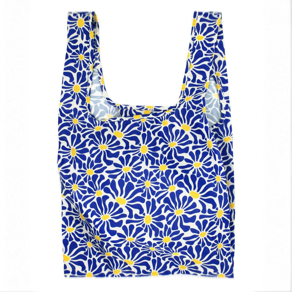Reusable Bag - Abstract Flowers Blue - Simply Rye