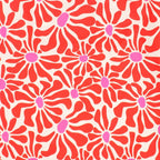 Reusable Bag - Abstract Flowers Red - Simply Rye