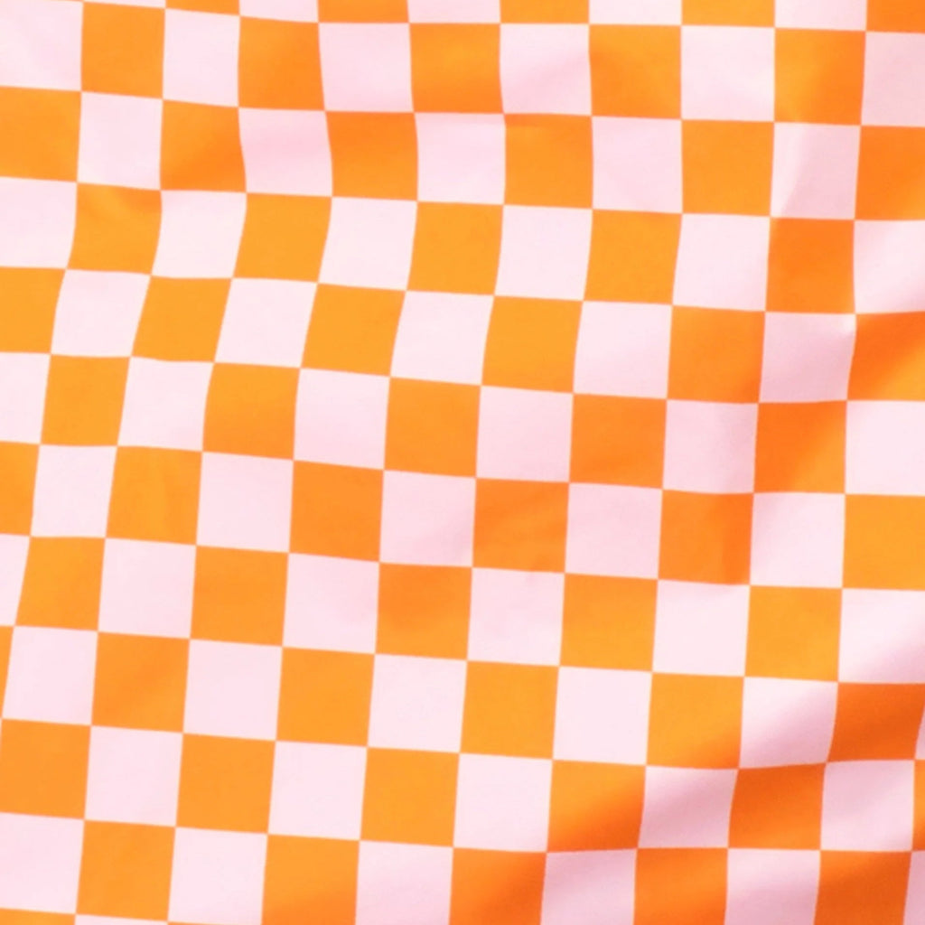 Reusable Bag - Checkerboard Pink/Orange - Simply Rye