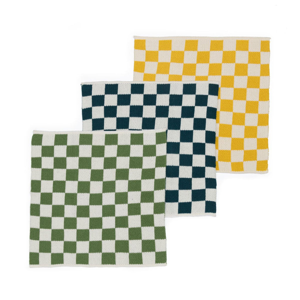Reusable Check Dishcloths - Citrus - Simply Rye