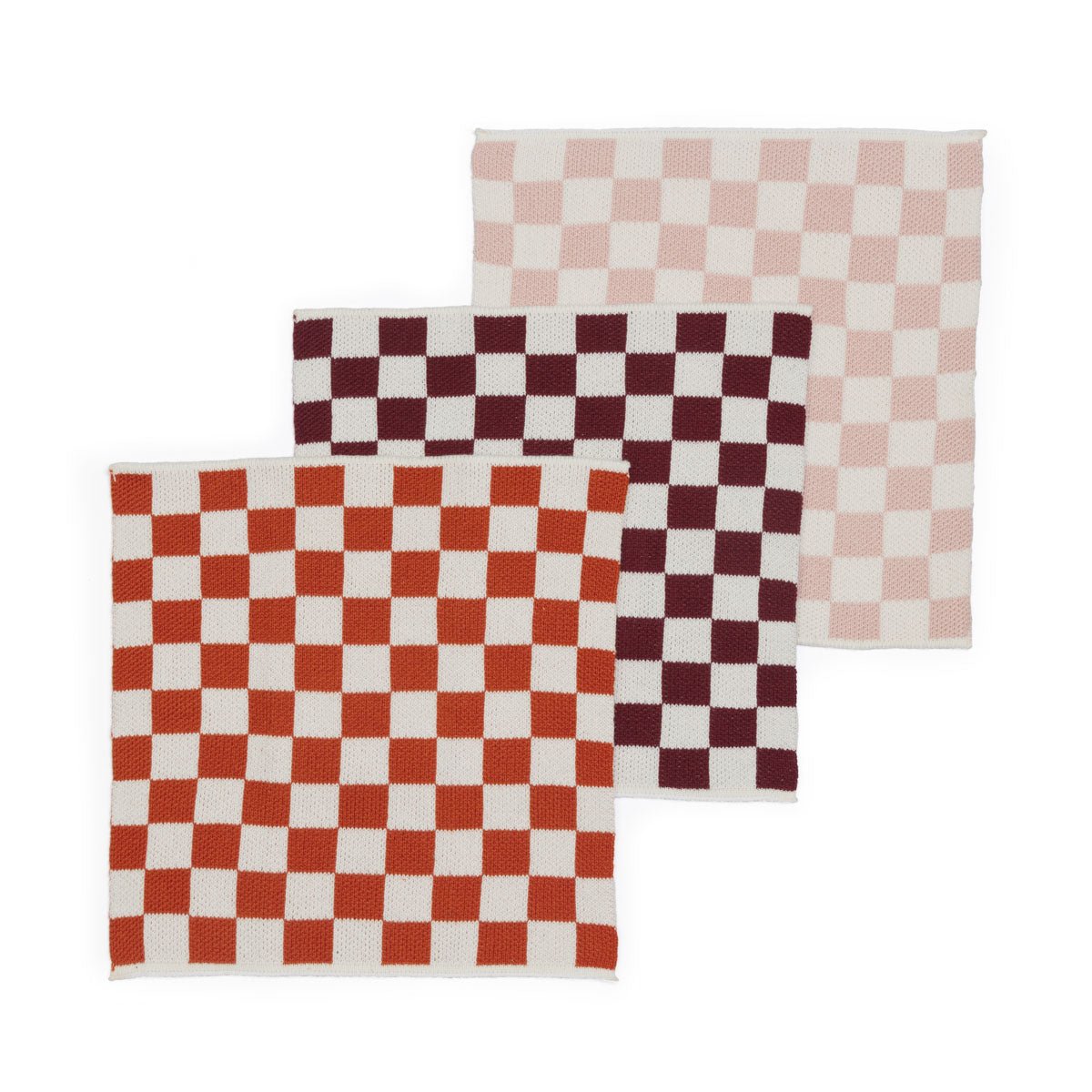 Reusable Check Dishcloths - Orange - Simply Rye