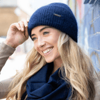 Ribbed Beanie Hat - Navy - Simply Rye