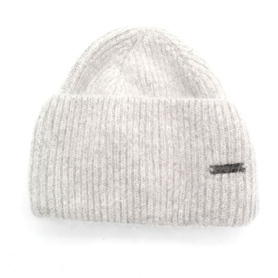 Ribbed Beanie Hat - Silver - Simply Rye