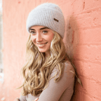 Ribbed Beanie Hat - Silver - Simply Rye