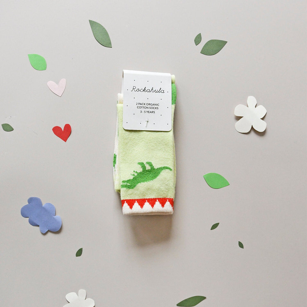 Rockahula 2 Pack Socks - T - Rex - Simply Rye
