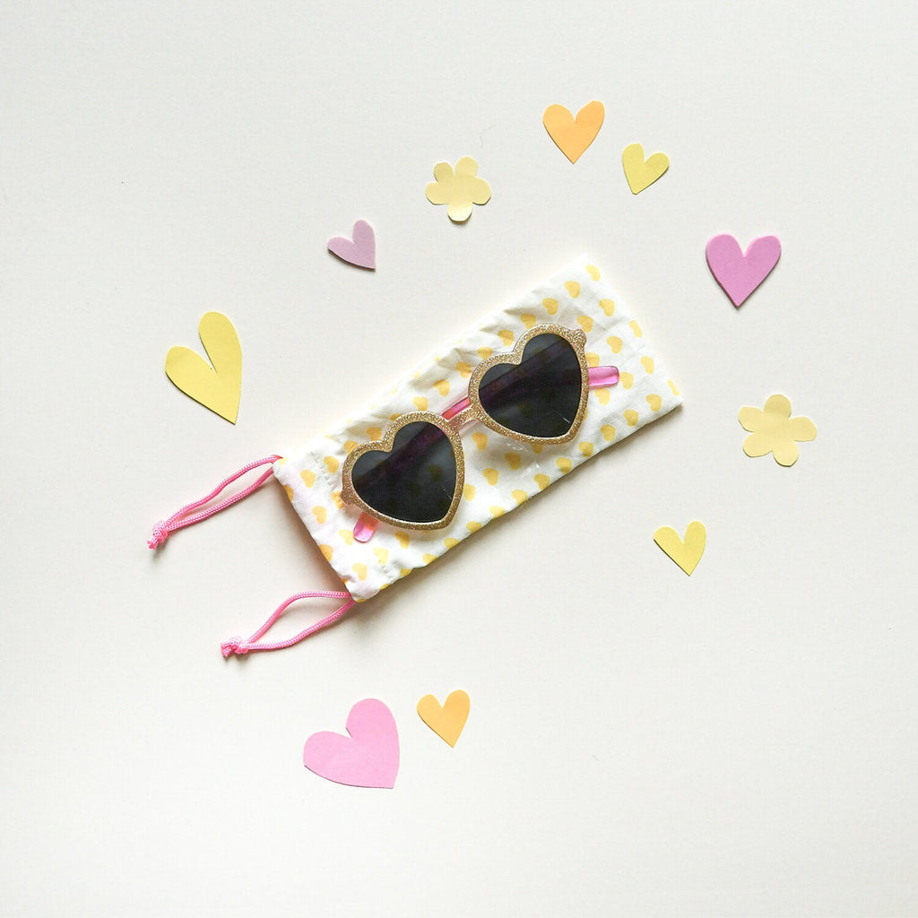 Rockahula Glitter Heart Sunglasses - Simply Rye