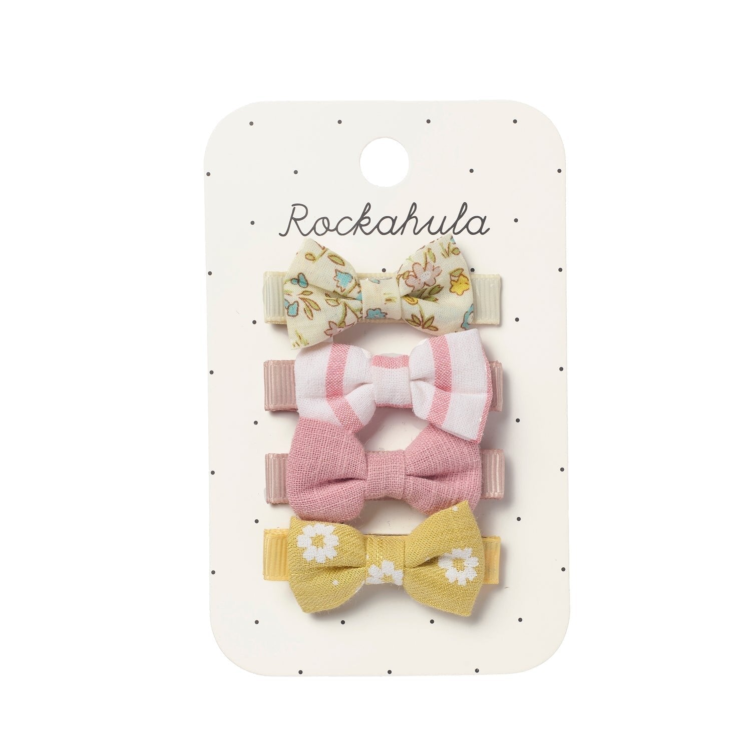 Rockahula Petal Mini Bow Clip Set - Simply Rye