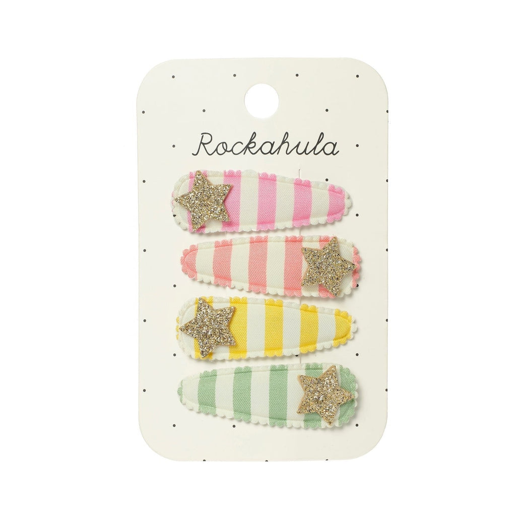 Rockahula Stripy Star Fabric Clip Set - Simply Rye