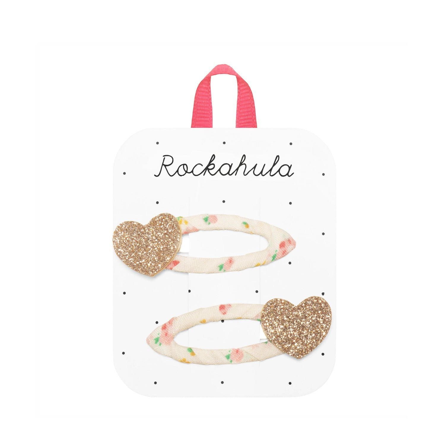 Rockahula Tiny Blossom Glitter Heart Clips - Simply Rye