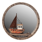 Rustic Boat Mirror - Simply Rye