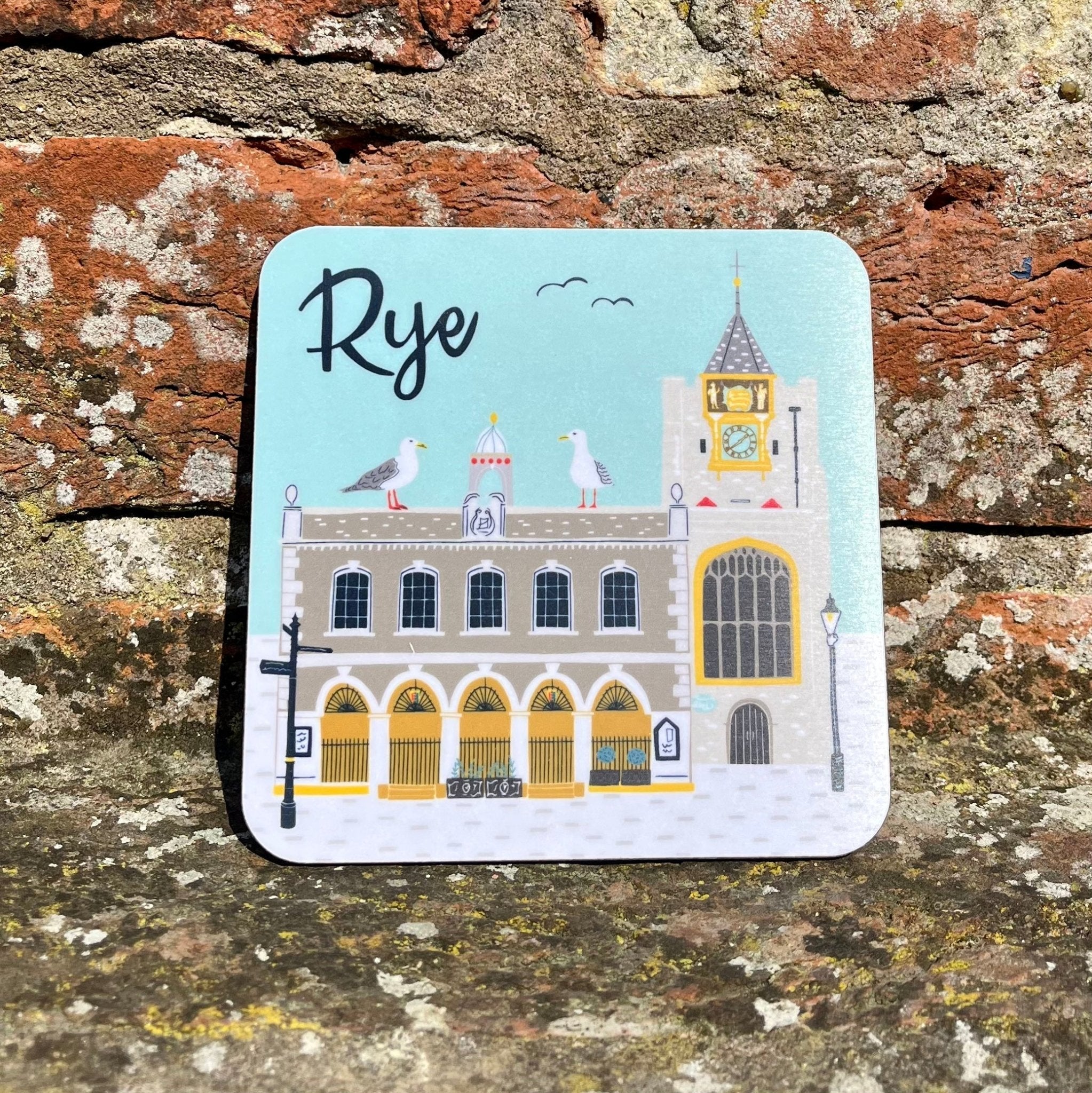 Rye Coaster - Town Hall and Church - Simply Rye