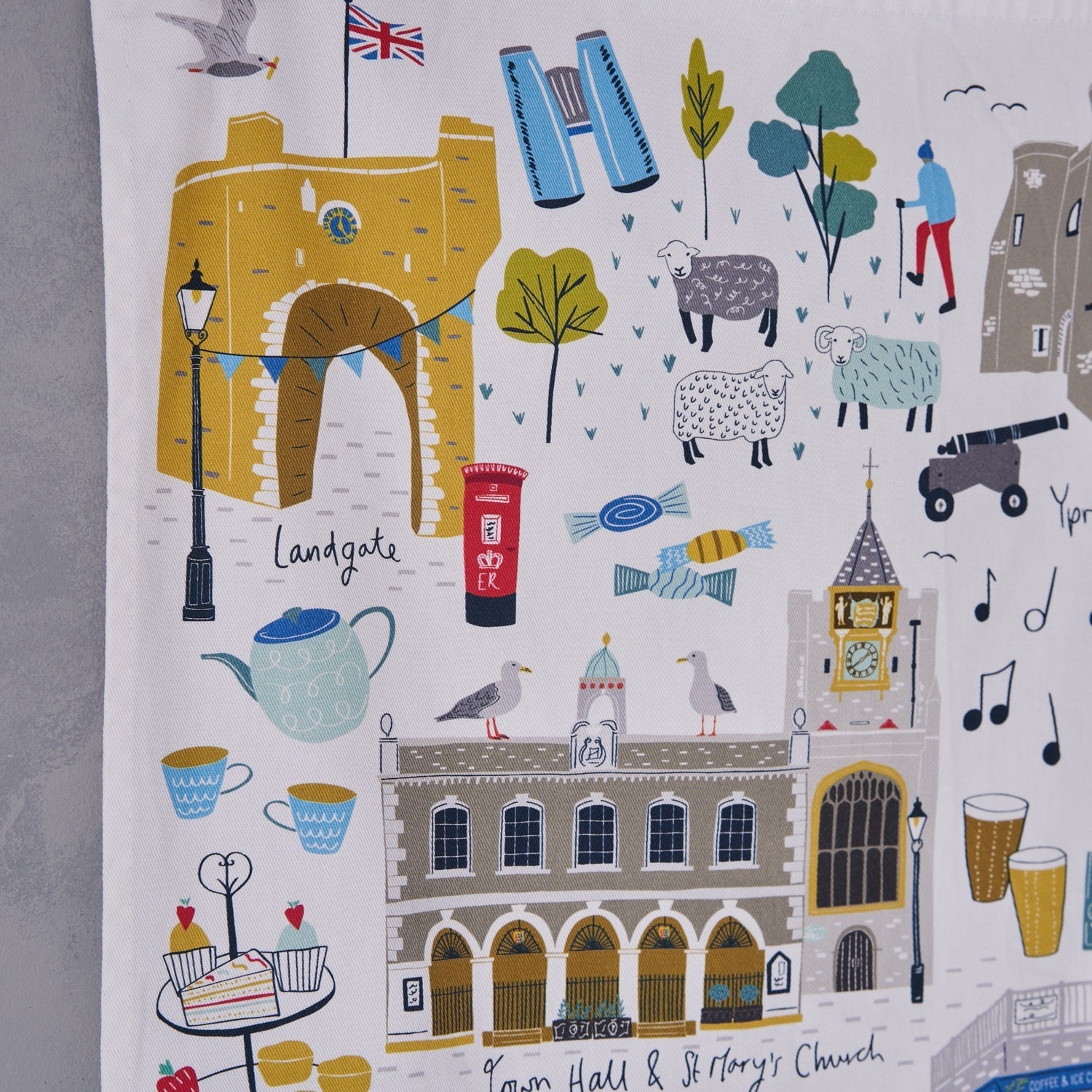 Rye Landmarks Tea Towel - Simply Rye